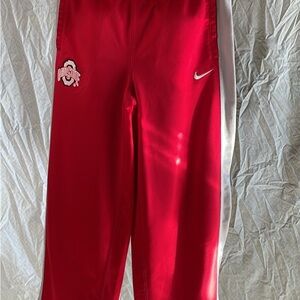 Nike Kids Red Joggers with White Accents